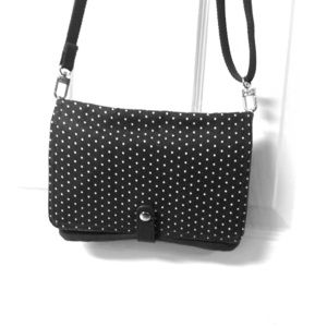Crossbody 31 Charcoal/white polka dot Purse